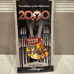 NWT• Disney “Countdown To The Millennium” Oliver & Company Collectible Pin